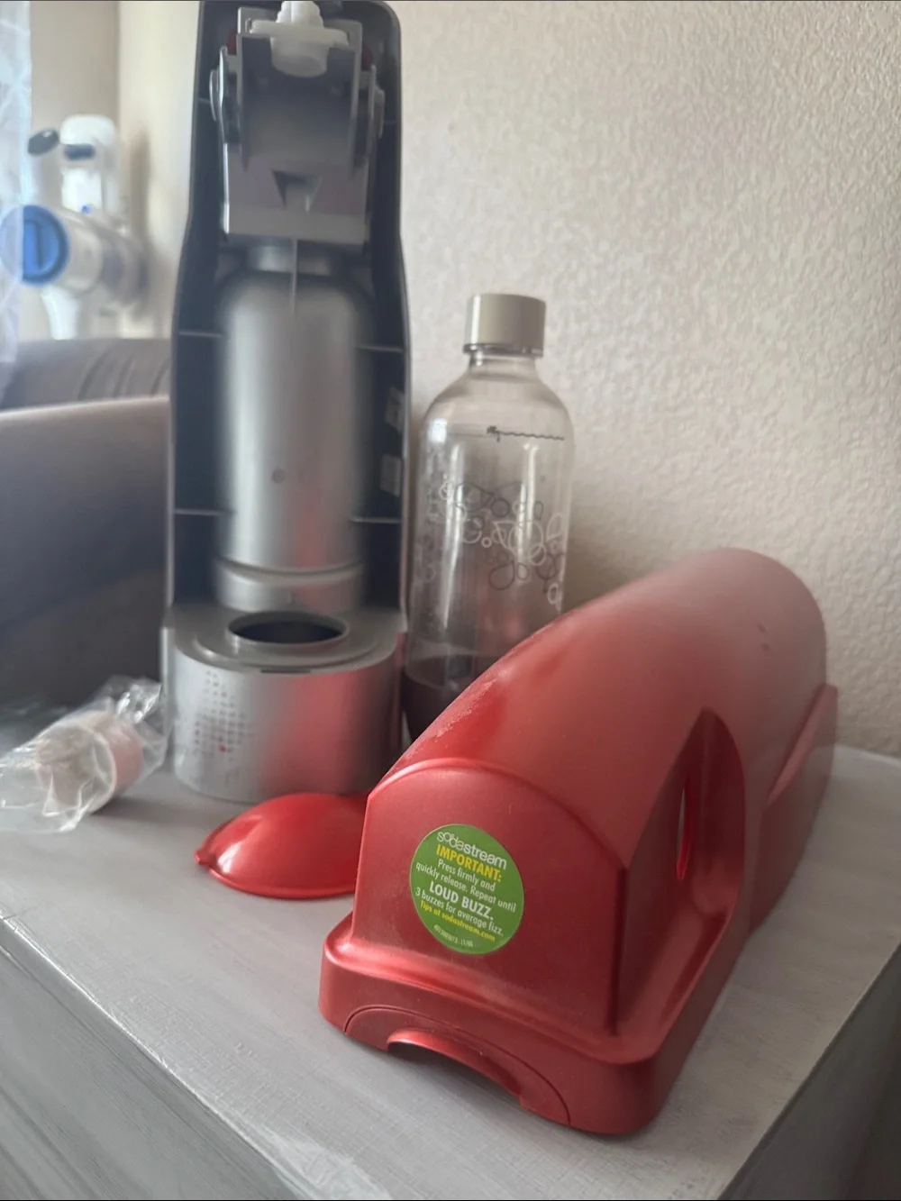 SodaStream Red Sparkling Water Maker Accessory Cover